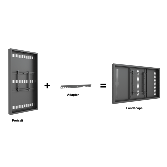 M Pro Series - Enclosure 65" Wall Medium White