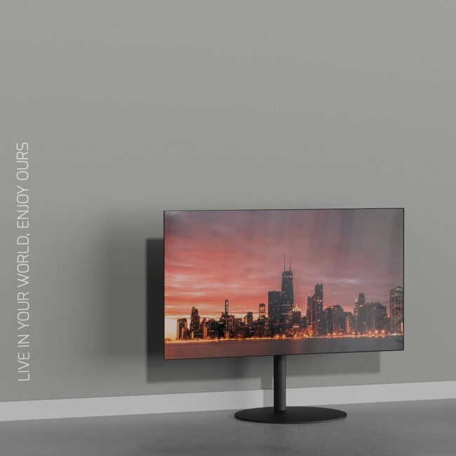 Vloerstandaard SPHERE zwart 60 cm VESA 200x100