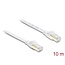 Delock RJ45 Flat Patch Cable Cat.8.1 U/FTP up to 40 Gbps 10 m white