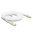 Delock RJ45 Flat Patch Cable Cat.8.1 U/FTP up to 40 Gbps 10 m white