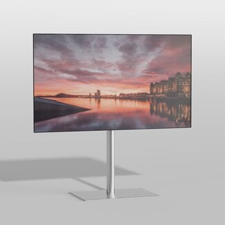 Cavus Vloerstandaard SQUARE rvs 80 cm VESA 100x100
