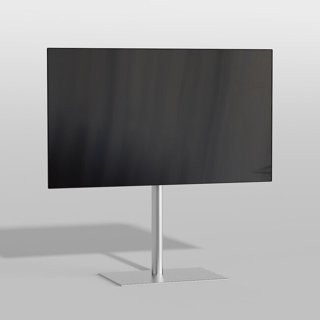 Vloerstandaard SQUARE rvs 80 cm VESA 100x100