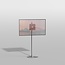 Vloerstandaard GATE rvs 120 cm VESA 200x200