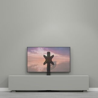 Cavus Vloerstandaard HYBRID zwart 120cm VESA 300x300