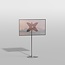 Vloerstandaard GATE rvs 120 cm VESA 400x300