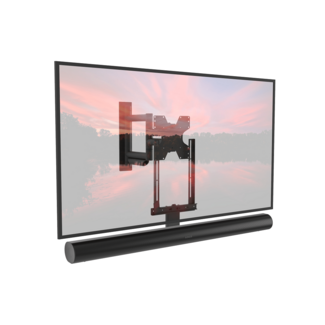 Cavus Premium draaibare muurbeugel met Sonos ARC(Ultra) frame zwart