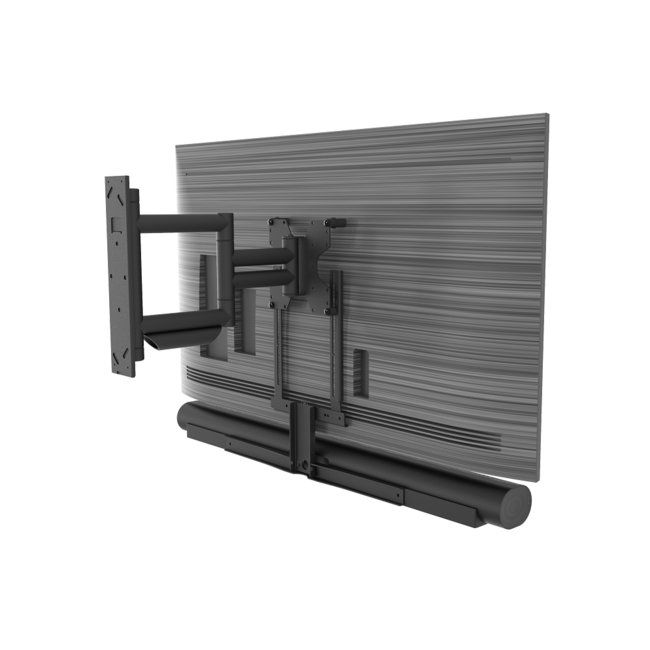 Premium draaibare muurbeugel met Sonos ARC(Ultra) frame zwart