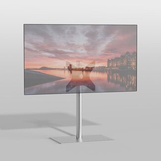 Cavus Vloerstandaard SQUARE rvs 80 cm VESA 300x300