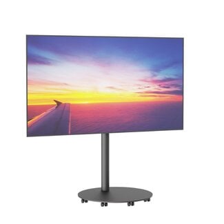 Cavus Vloerstandaard SPHERE 60 cm zwart VESA 100x100 met wielenset