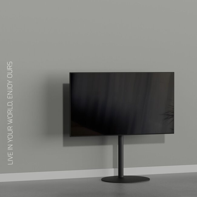 Vloerstandaard SPHERE zwart 100 cm VESA 100x100
