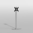 Vloerstandaard ELLIPS rvs 150 cm VESA 300x300