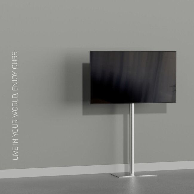 Vloerstandaard TILE rvs 120 cm VESA 100x100