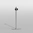 Vloerstandaard ELLIPS rvs 150 cm VESA 200x100