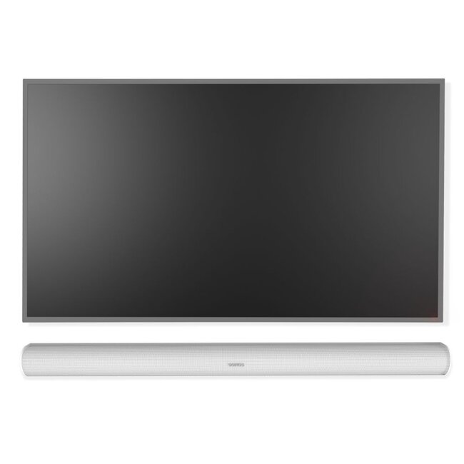 Vaste muurbeugel geschikt voor 37 - 70 Inch TV & Sonos ARC(Ultra) wit