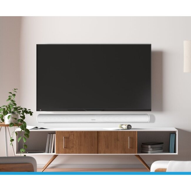 Vaste muurbeugel geschikt voor 37 - 70 Inch TV & Sonos ARC(Ultra) wit