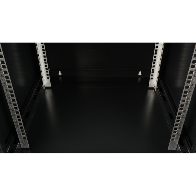 VALUE 19 inch wandbehuizing 9HE, 600x600 mm zwart, bouwpakket