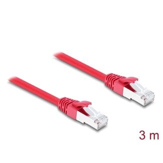 DeLOCK Delock RJ45 Network Cable Cat.6A S/FTP 3 m red