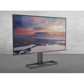 Cavus Vloerstandaard EDGE zwart 100 cm VESA 400x200