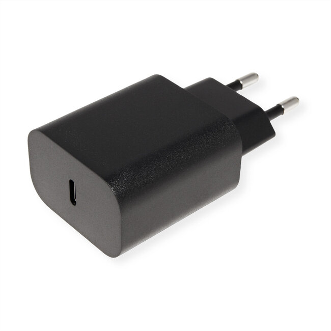 VALUE USB oplader met eurostekker, 1 poort type C (QC3.0), 20W