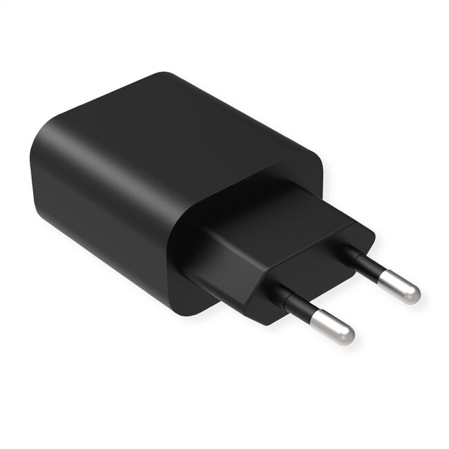 VALUE USB oplader met eurostekker, 1 poort type C (QC3.0), 20W