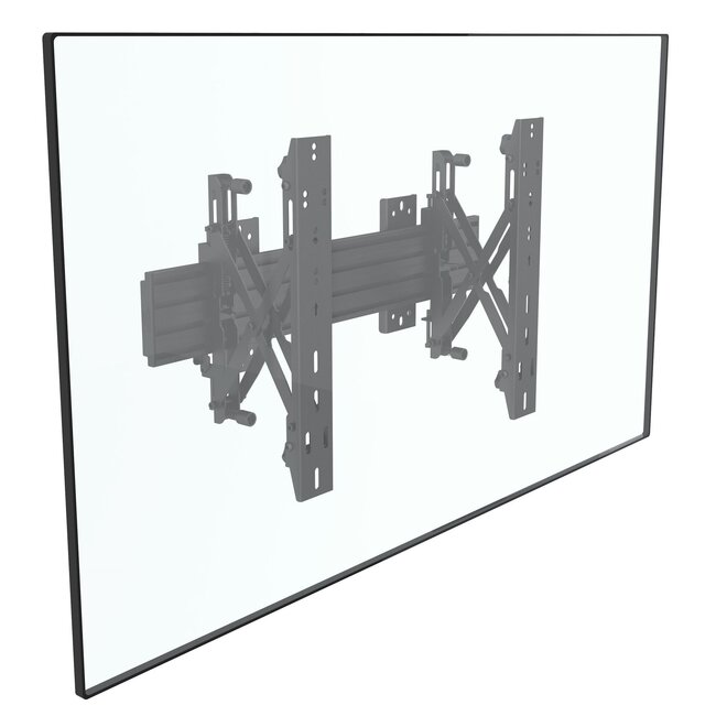 M Wallmount Pro MBW1U Push In Pop Out 68cm Black*