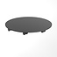 Voet 54cm rond zwart staal incl. wielenset