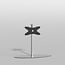 Vloerstandaard ORBIT rvs 80 cm VESA 400x200