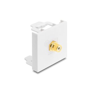 DeLOCK Delock Easy 45 Module RCA female to RCA female gold plated white / white