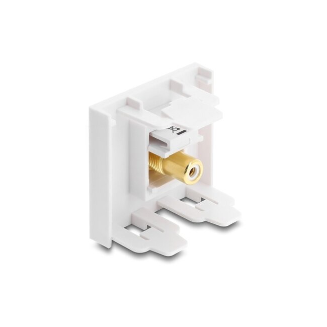 Delock Easy 45 Module RCA female to RCA female gold plated white / white
