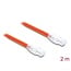 Delock RJ45 Network Cable Cat.8.1 S/FTP 2 m up to 40 Gbps orange