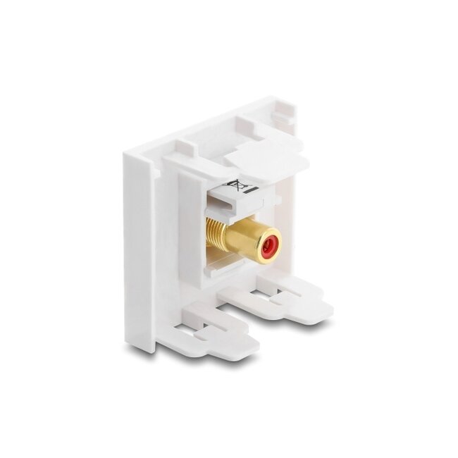 Delock Easy 45 Module RCA female to RCA female gold plated red / white
