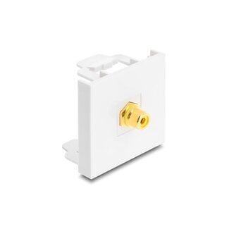 DeLOCK Delock Easy 45 Module RCA female to RCA female gold plated yellow / white