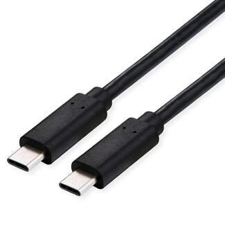 Roline ROLINE USB4 Gen3x2 Kabel, C-C, M/M, 8K UHD-2, 40Gbit/s, 240W, zwart, 2 m
