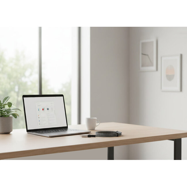 Premium USB4 Type-C laad- & datakabel, 40 Gbps, 240 W, 0.5 m