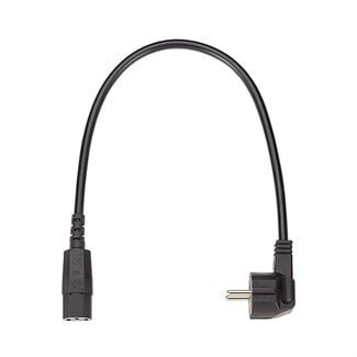 Bachmann BACHMANN voedingskabel H05VV-F 3G1,5,zwart, L:1,5, CEE7/7 / C13
