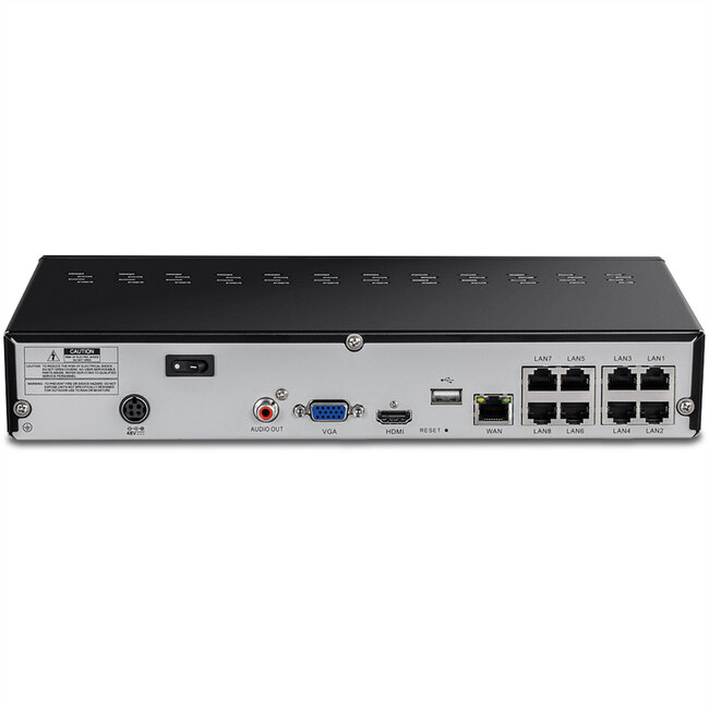 TRENDnet TV-NVR1508 8-kanaals NVR 4K UHD PoE+