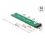 Delock Adapter M.2 Key M male to M.2 Key M slot - port saver and extension