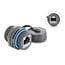 Delock Cable Connector RJ45 jack to RJ45 jack Cat.6A with M23.5 x 1.5 mm thread and protective cap IP68 dust and waterproof grey