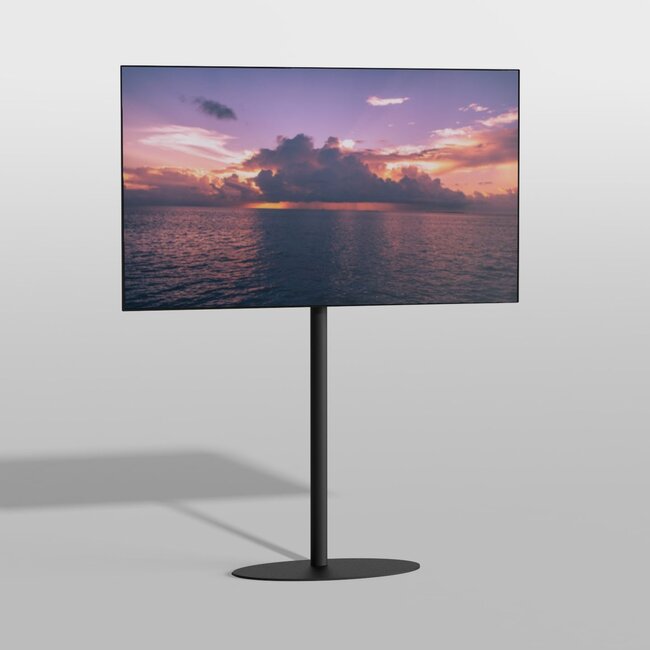 Vloerstandaard ELLIPS zwart 150 cm VESA 400x200