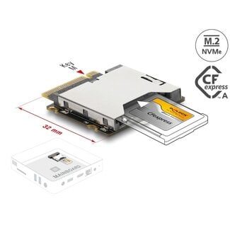 DeLOCK Delock Adapter M.2 Key M male to CFexpress Slot type A