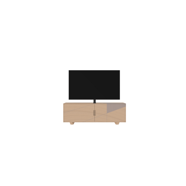 Standaard voor meubel MOUNT zwart 150 cm VESA 200x200