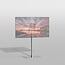 Vloerstandaard SQUARE rvs 120 cm VESA 200x200