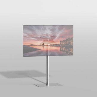 Cavus Vloerstandaard SQUARE rvs 120 cm VESA 400x200