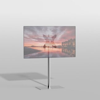Cavus Vloerstandaard SQUARE rvs 120 cm VESA 300x300