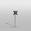 Vloerstandaard SQUARE rvs 120 cm VESA 300x300