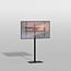 Vloerstandaard TILE zwart  120 cm VESA 600x400