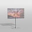 Vloerstandaard SQUARE rvs 120 cm VESA 400x300