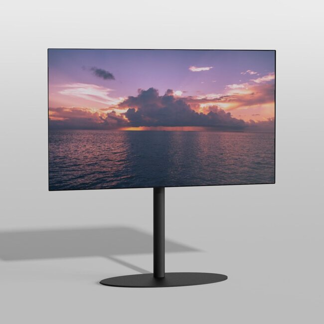 Vloerstandaard ELLIPS zwart 80 cm VESA 400x200