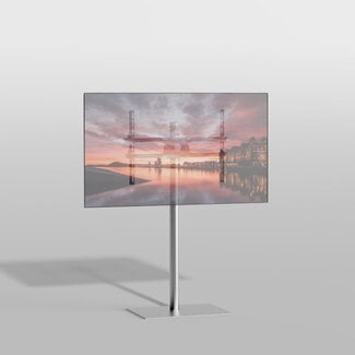 Cavus Vloerstandaard SQUARE rvs 120 cm VESA 600x400