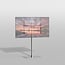 Vloerstandaard SQUARE rvs 120 cm VESA 600x400